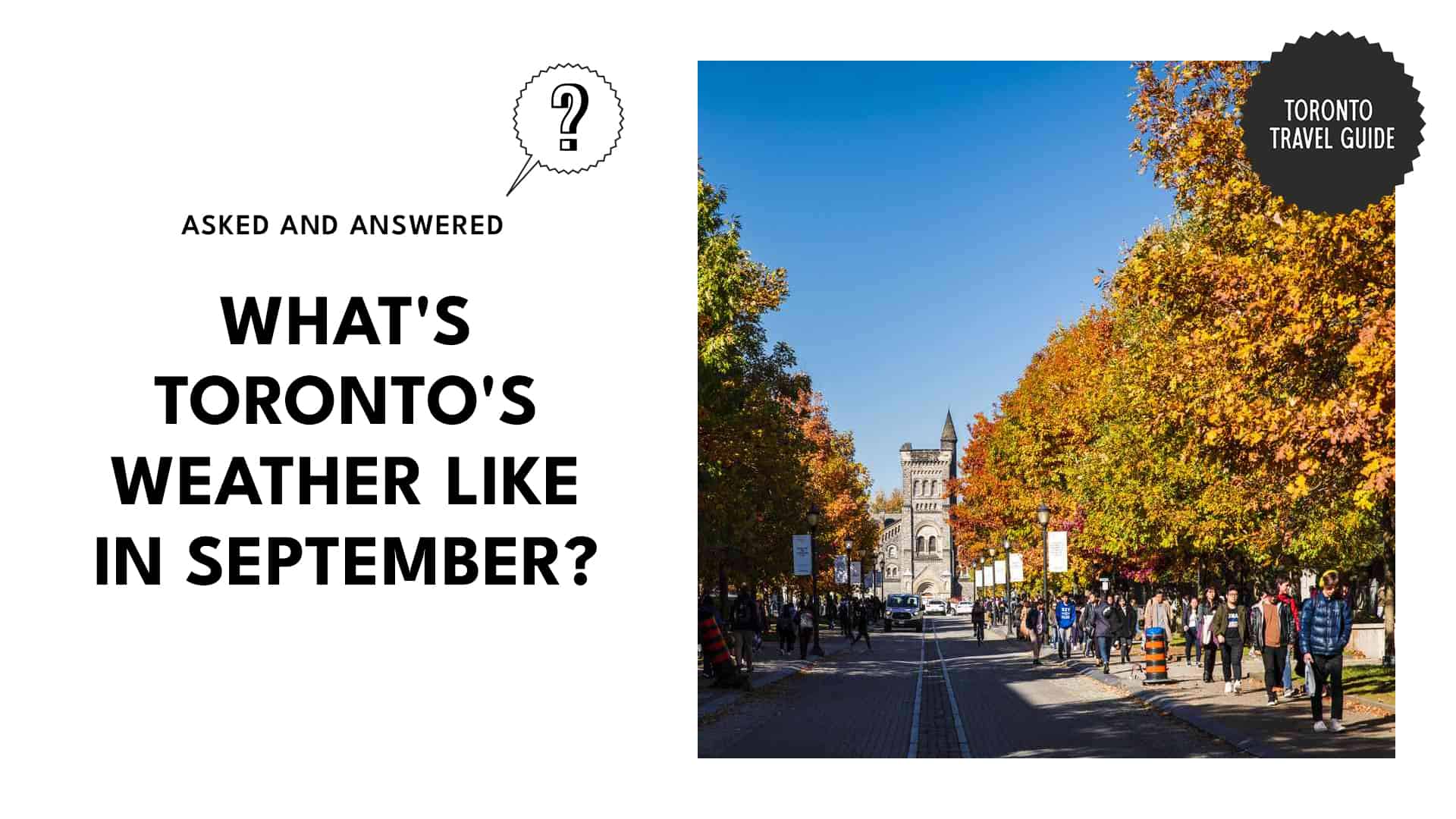 Toronto Weather in September