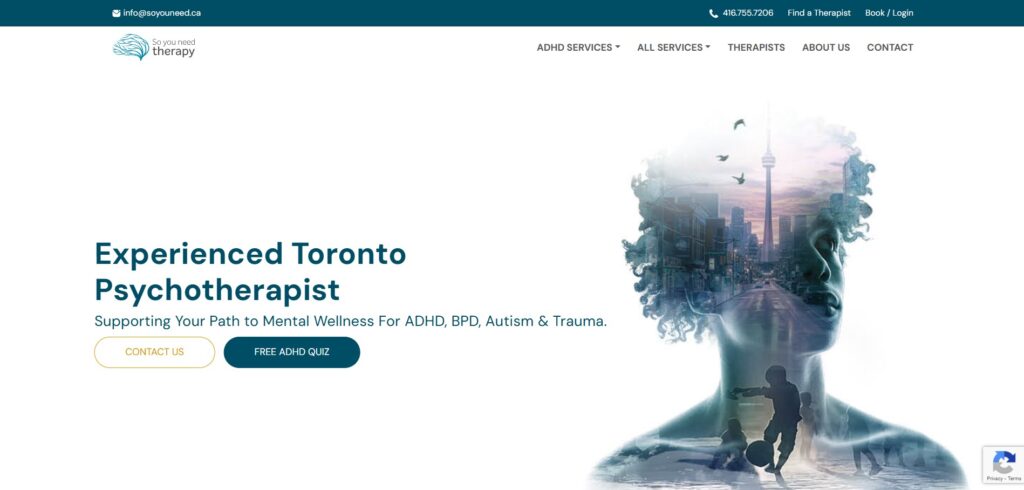 so you need therapy homepage
