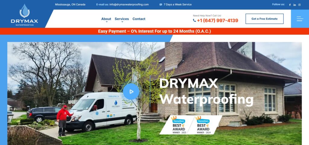 drymax waterproofing homepage