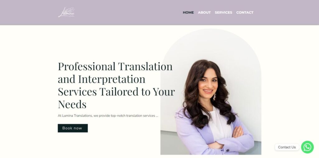 lumina translations homepage