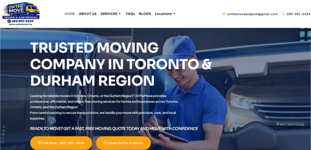 On The Move homepage